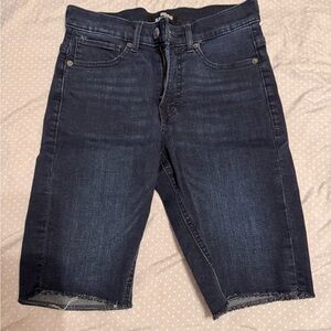 Express Dark Denim Cutoff Bermuda Shorts Size 2